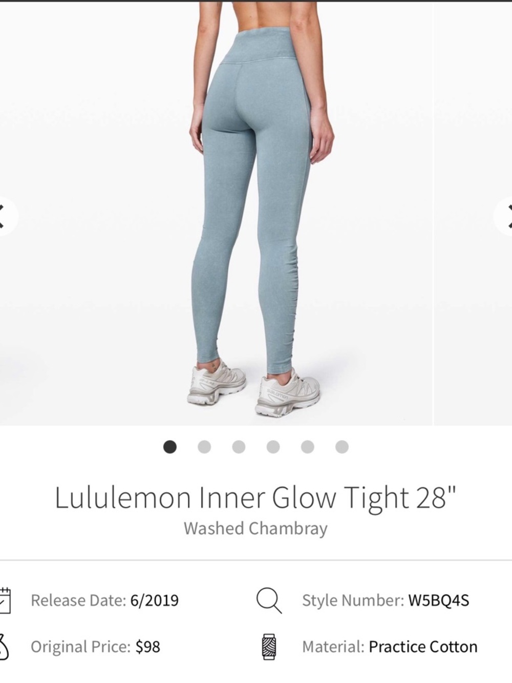 Lululemon Inner Glow Tight 28” - Picture 2 of 11